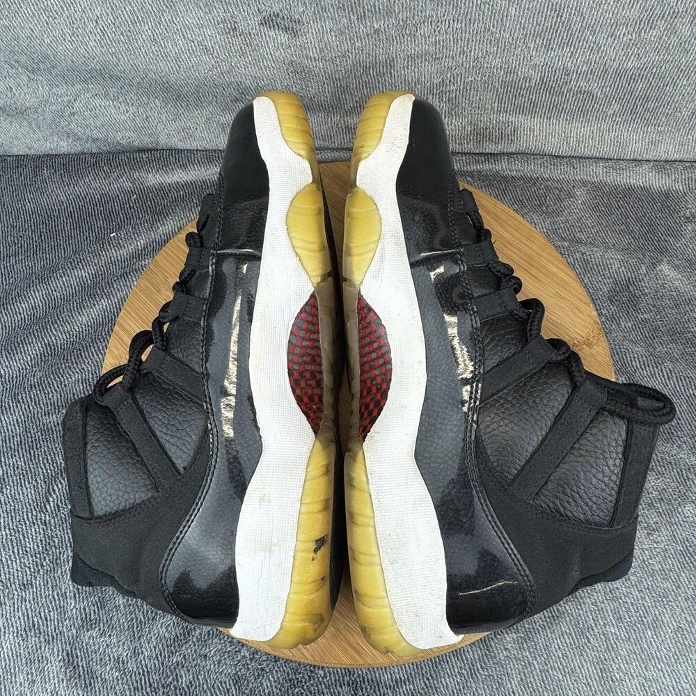 Nike Air Jordan 11 Retro Shoes Mens Size 10.5 Black 72-10 Patent 378037-002 - Picture 6 of 9